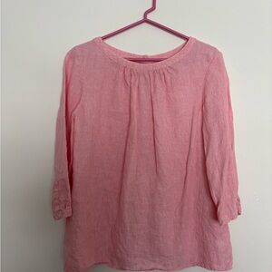 Boden Soft Pink Linen Blouse